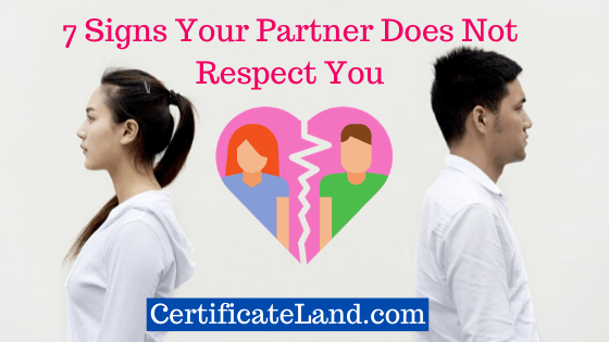 Partner Not Respect