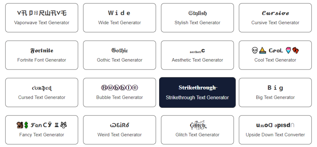 Strikethrough Text Generator